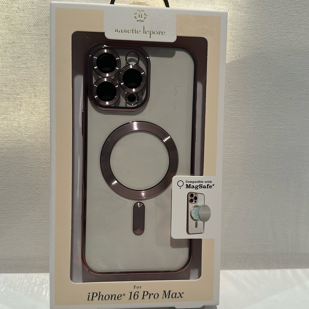 NWT Nanette Lepore iPhone 16 Pro Max MagSafe Compatible Case.